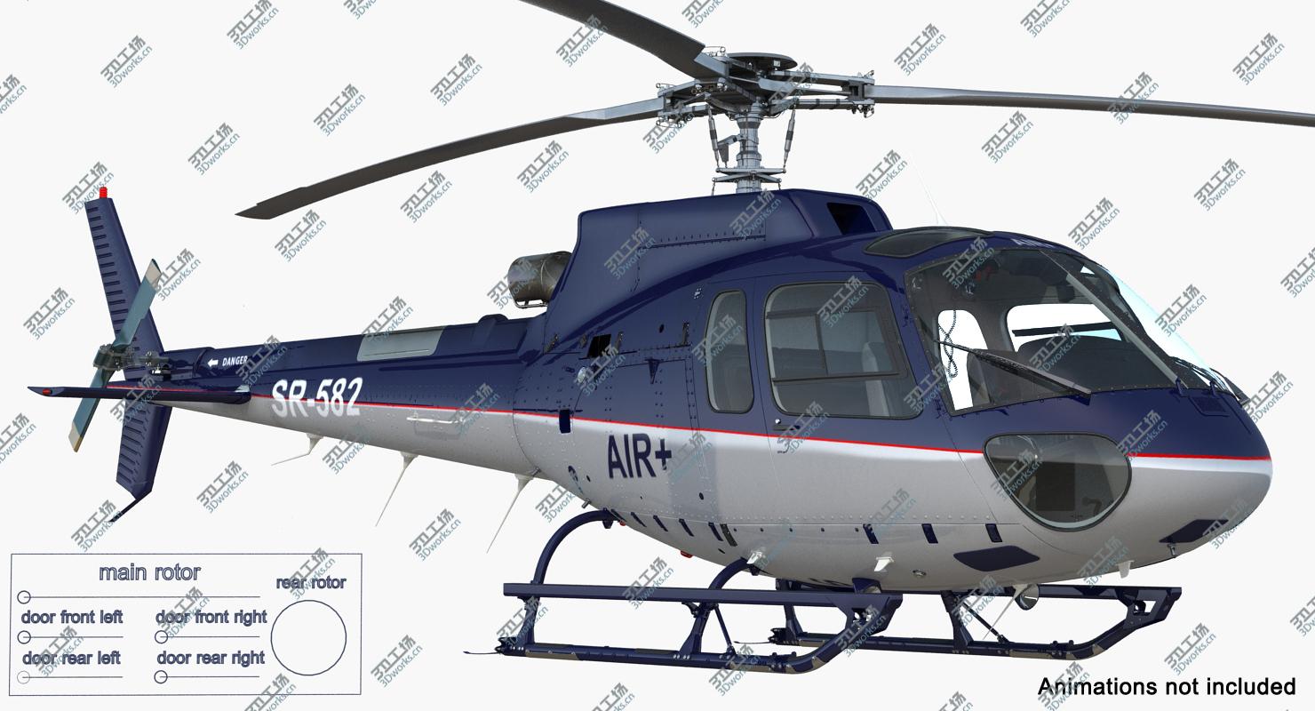 images/goods_img/202105072/3D Light Utility Helicopter Eurocopter AS 350 Rigged/4.jpg
